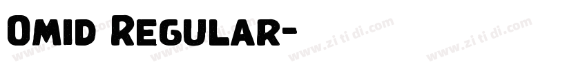 Omid Regular字体转换